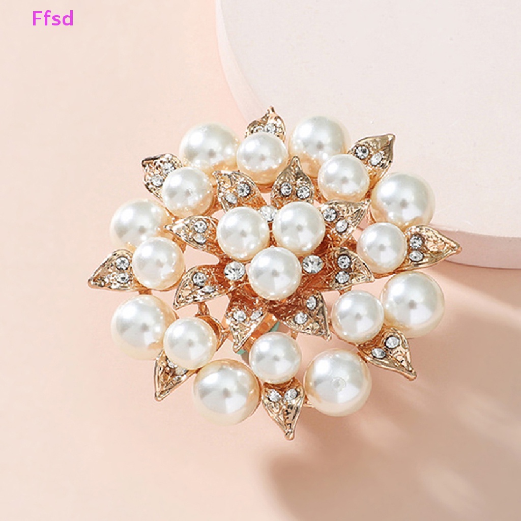 {Ffsd} Nhẫn Đính Đá Zircon Hoa Trắng Thanh Lịch Phụ Kiện Trang Sức Dành Cho Nữ Dự Tiệc Đính Hôn Hàn Quốc Lớn Làm Quà Tặng Bán Chạy