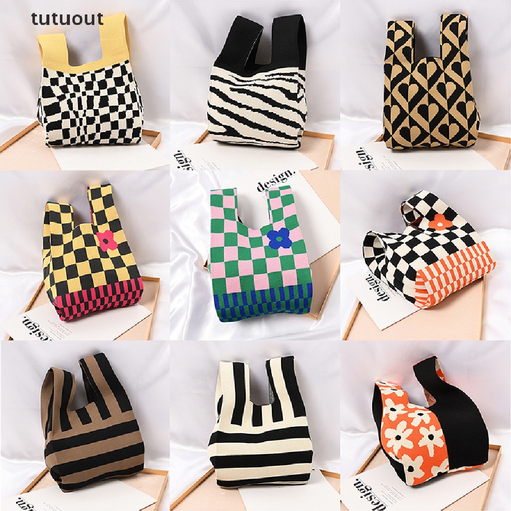 1 Túi Đeo Chéo Dệt Kim Thời Trang Boho Cho Nữ