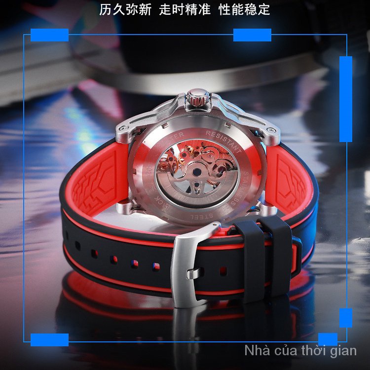 Đồng Hồ Cơ Tự Động Chống Thấm Nước Mukuo 63 Tourbillon Phát Sáng Độc Đáo Thời Trang Cho Nam