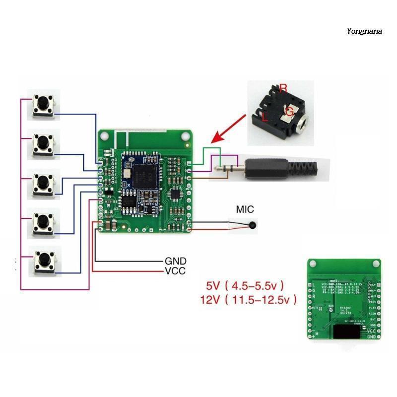 Mô Đun Nhận Tín Hiệu Âm Thanh Bluetooth DC 12V 5V CSRA64215 APTXLL
