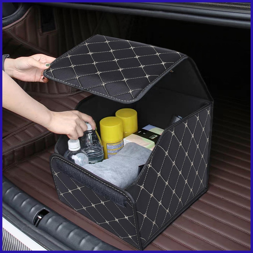Túi Da Đựng Dụng Cụ Đa Năng Sức Chứa Lớn Gấp Gọn Được Cho Xe Hơi
