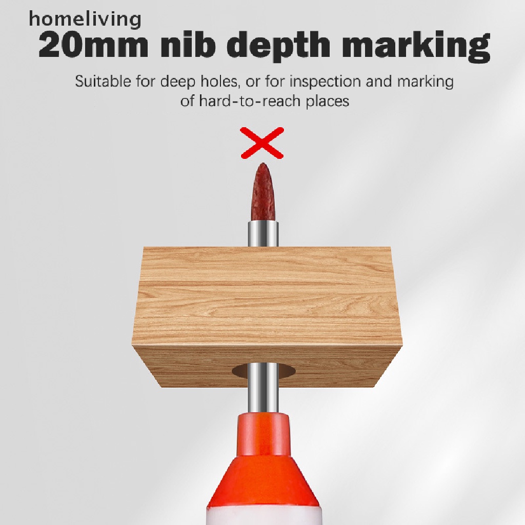 Bút Đánh Dấu Hai Đầu Lỗ Sâu Bằng Kim Loại 20mm Dành Cho Làm Gỗ / Phòng Tắm