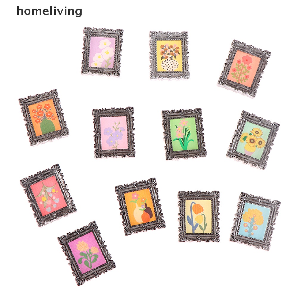 Bộ 2 Khung Manny Cổ Điển Tỉ Lệ 1: 12 Trang Trí Nhà Búp Bê