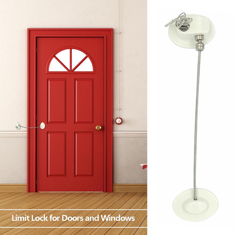 Khóa Cửa Tủ Bằng Hợp Kim Nhôm Bảo Vệ An Toàn Cho Bé Chống Rơi Hàng Mới