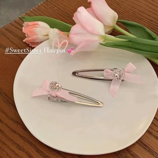 Kẹp tóc nơ đính đá cho nữ 1 cặp