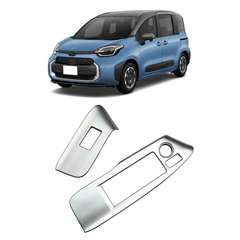 Khung Dán Công Tắc Cửa Sổ Xe Hơi Màu Đen Bóng Cho Toyota Sienta 2023 +