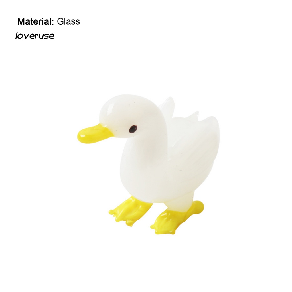 Mô Hình Ngỗng Bằng Kính Thủ Công Mini Sáng Tạo Trang Trí Nhà Cửa