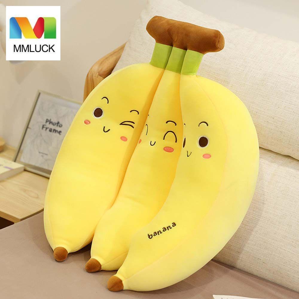 Gối nhồi bông MMULCK kiểu quả chuối hoạt hình đáng yêu