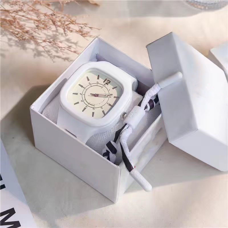 Đồng Hồ Đeo Tay Mặt Vuông Phong Cách Hàn Quốc Thời Trang Mới Cho Nữ