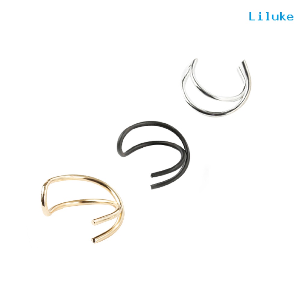 1 Khuyên Kẹp Vành Tai Không Xỏ Lỗ Kiểu Dáng Đơn Giản Thanh Lịch Dành Cho Nữ