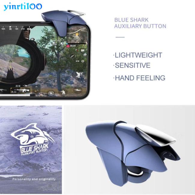 Set 2 Kẹp Hỗ Trợ Điều Khiển Chơi Game Bắn Súng L1 R1 Bằng Kim Loại Gắn Điện Thoại Di Động