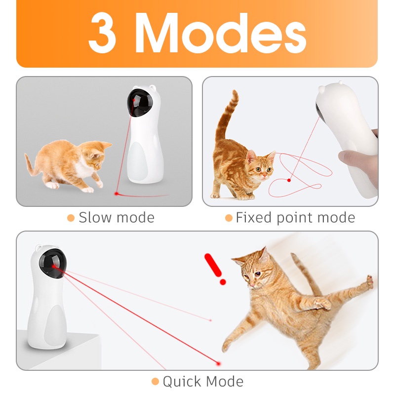 HamshMoc Đồ Chơi Đèn Laser Tự Động Có Thể Sạc Lại Giúp Giảm Căng Thẳng Dành Cho Mèo Cưng