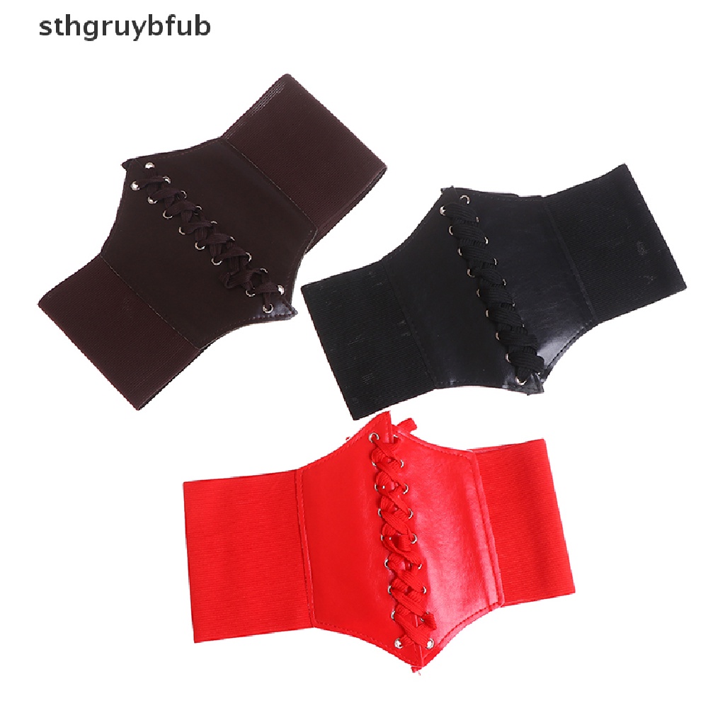 Thắt Lưng Da Bản Rộng Co Giãn Thời Trang Cho Nữ
