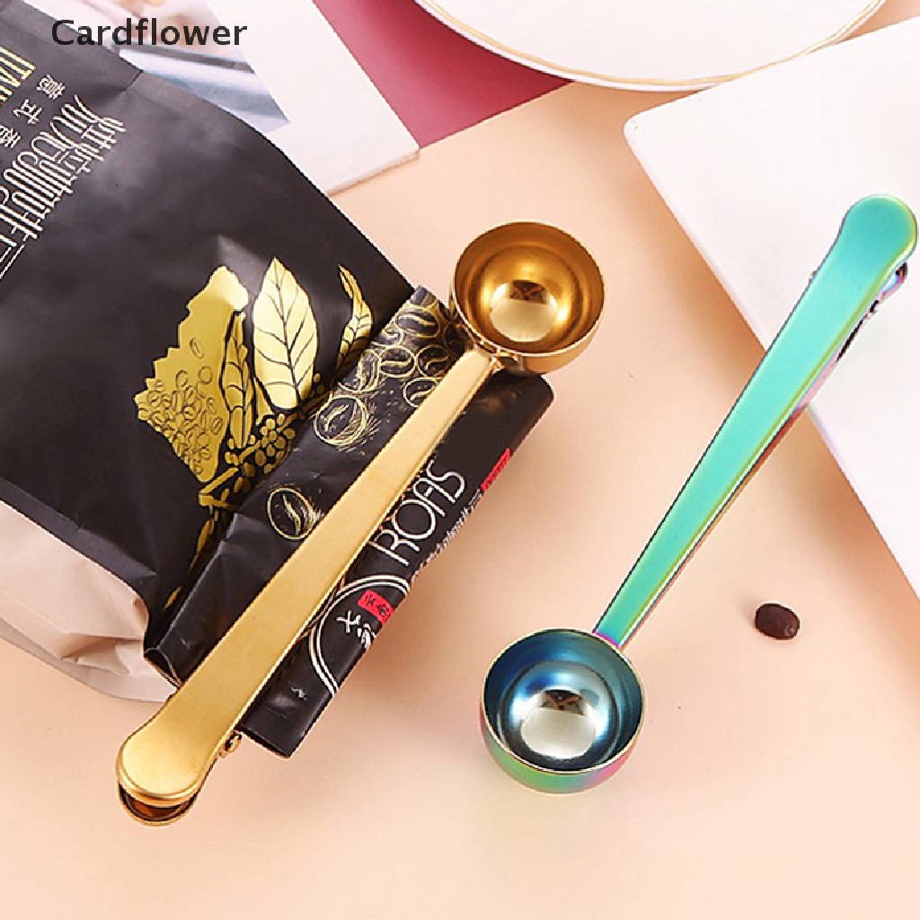 1 Muỗng Đong Cà Phê Bằng Thép Không Gỉ Có Kẹp Niêm Phong Túi Đựng