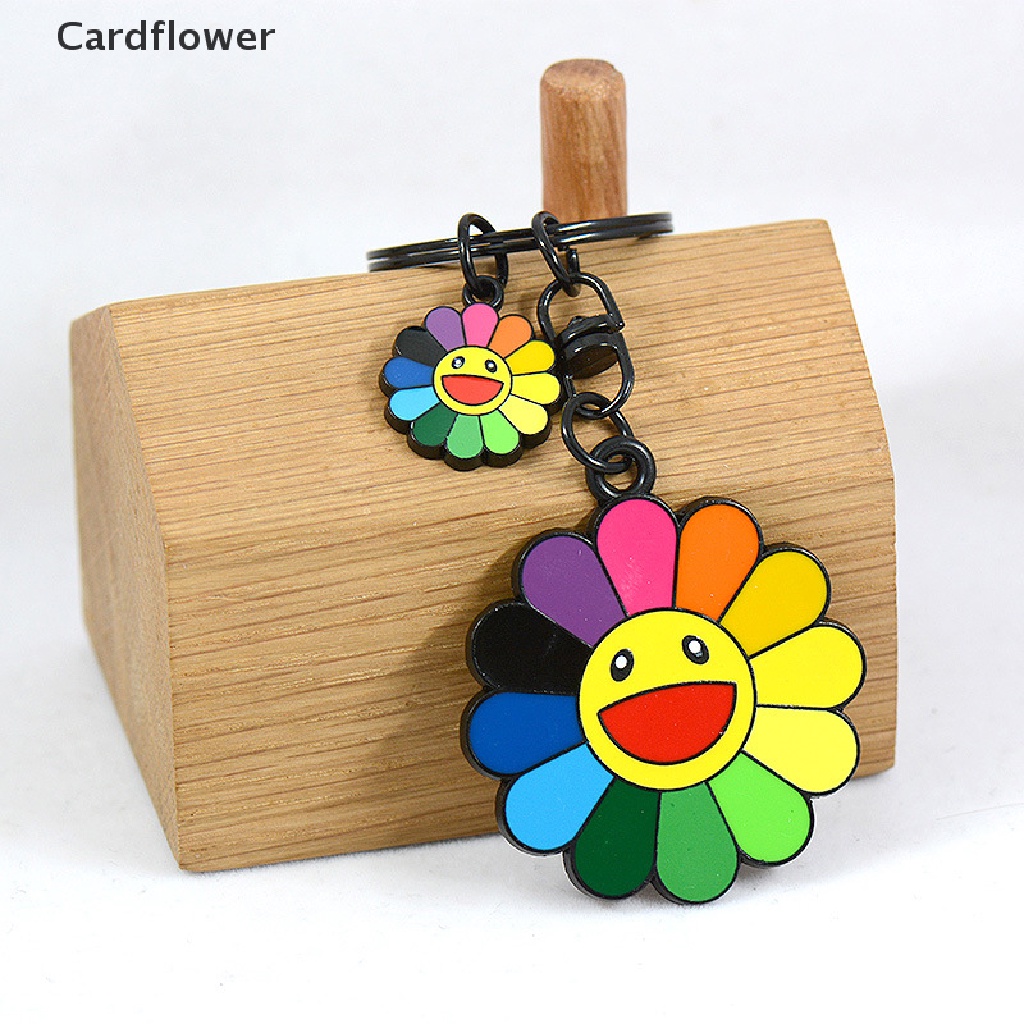 < Cardflower > Móc Khóa Hình Hoa Hướng Dương Nhiều Màu Sắc Dễ Thương Dành Cho Nữ / Túi Xách / Quà Tặng Đám Cưới