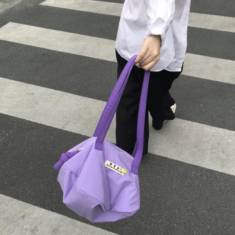 Túi Tote Ding-Bell Xách Tay Đeo Vai Màu Tương Phản Dễ Thương Nhỏ Gọn Cho Nữ Haobing boutiqu