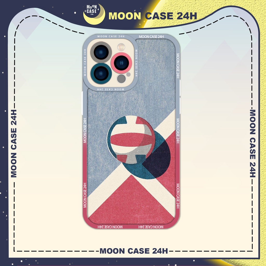 Ốp lưng iphone MOON CASE 24H Hình Quả Bóng Chuyền ip 8/x/xs/xsmax/11/12/13/14pro/plus/promax