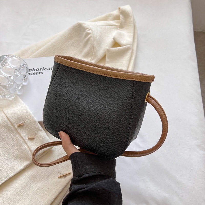 Túi Xách Đeo Vai Hình Vuông Cỡ Nhỏ Màu Tương Phản Kiểu Retro Thời Trang Cho Nữ