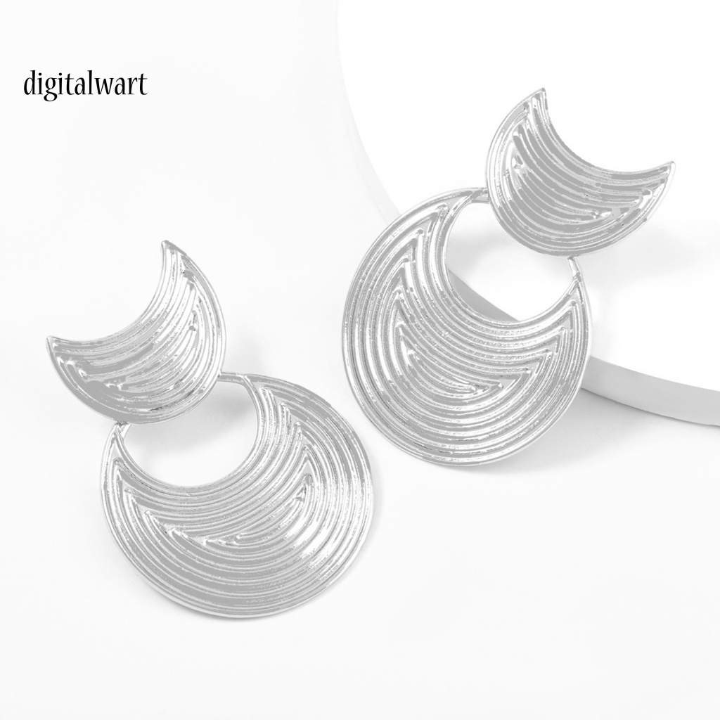 Kỹ Thuật Số| Bông Tai Hình Mặt Trăng / Vòng Cung Đơn Giản Thời Trang Dự Tiệc