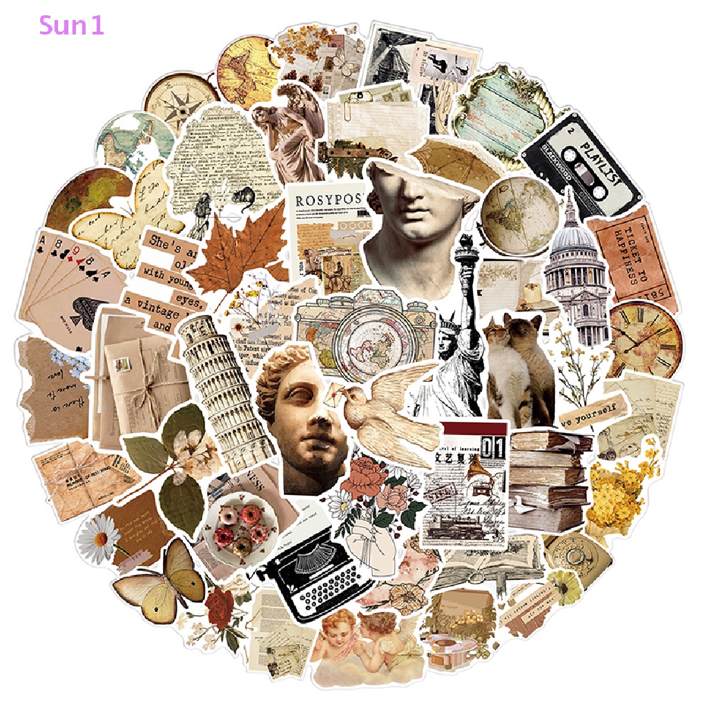 Set 50 Hình Dán Graffiti Nghệ Thuật Dùng Để Trang Trí Điện Thoại / Ván Trượt / Laptop / Xe Hơi