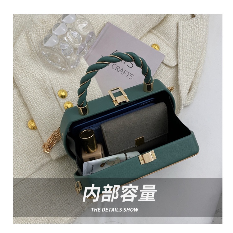 Túi Xách Đeo Vai Màu Sắc Tương Phản Phong Cách Thời Trang Đường Phố Cho Nữ