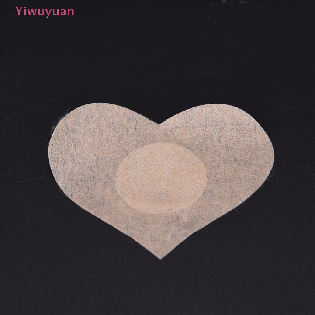 Bộ 10 Miếng Dán Ngực Hình Tròn / Cánh Hoa / Trái Tim Mới