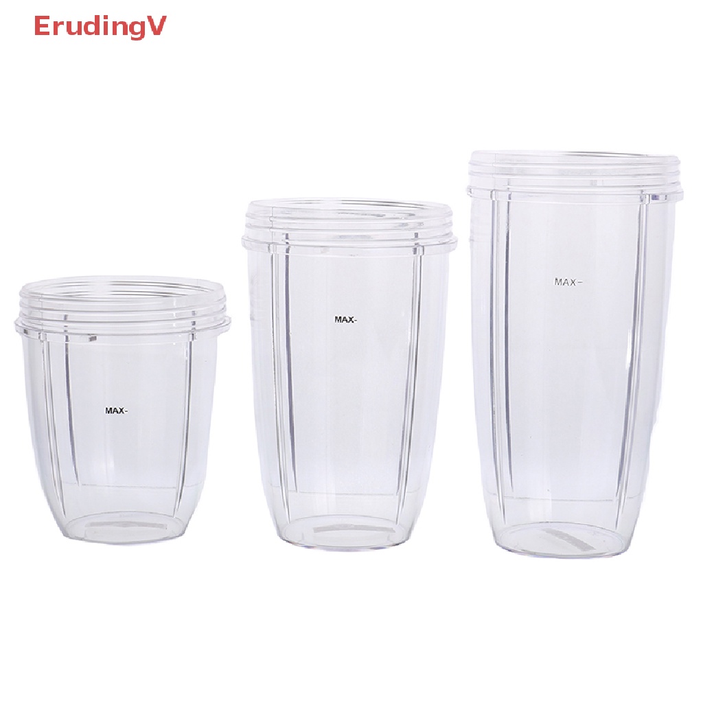 Cốc Ép Nước Trong Suốt Thay Thế Cho Máy Xay Sinh Tố NutriBullet Nutri 18 / 24 / 32OZ