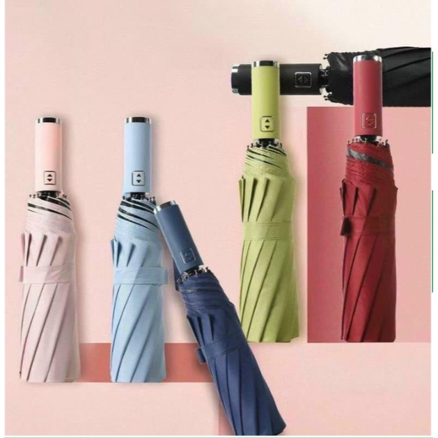 Ô Tự Động Xuất Nhật AJISAI Mẫu Mới Thanh Lịch, Chống Tia UV Mẫu Mới 10 Nan Thép Chắc Khoẻ tdm