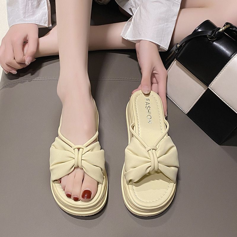 Dép Lười Đế Dày Thời Trang Mùa Hè Dễ Phối Đồ Cho Nữ
