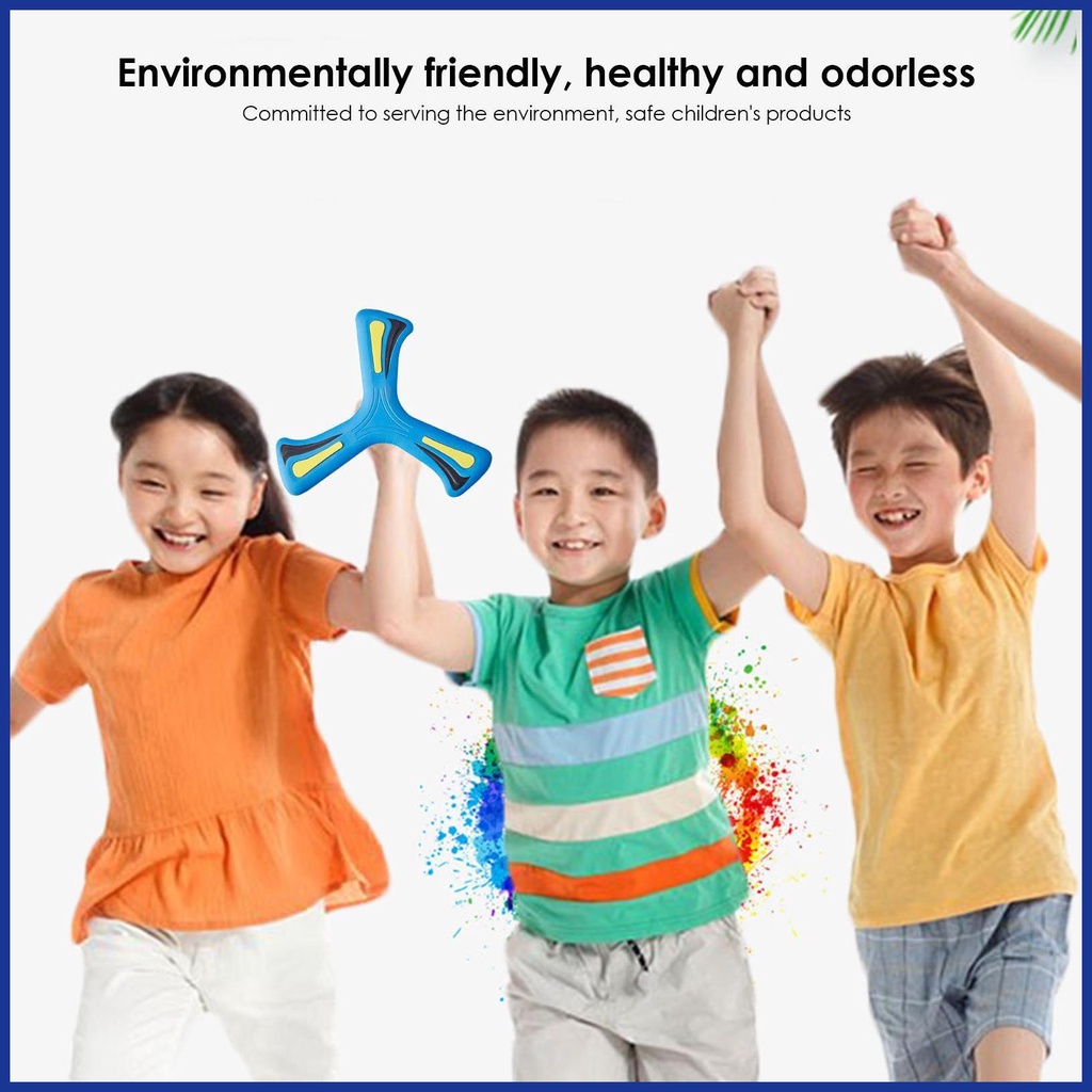 Boomerangs Bằng Xốp EVA Mềm 3 Cánh Chống Rơi Dễ Mang Theo Cho Trẻ Em