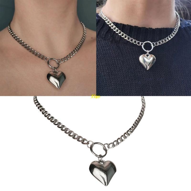 Vòng Cổ Choker Mặt Trái Tim Nhỏ Chất Liệu Hợp Kim Cho Nữ