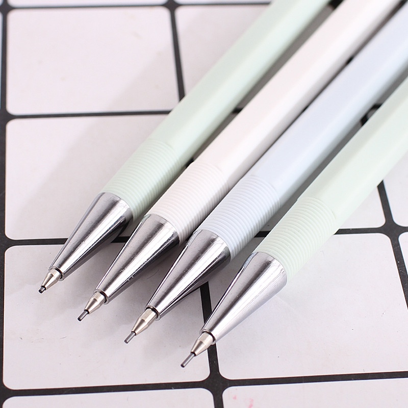 Bút Chì Kim Loại Màu Macaron Dễ Thương 0.5mm 0.7mm