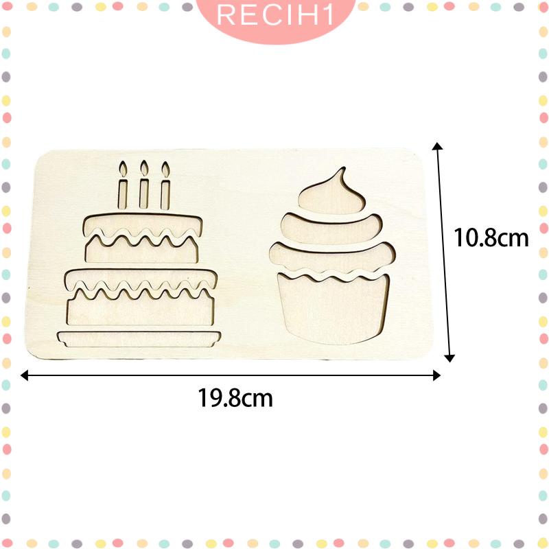 [Recih] Khay Cảm Biến Montessori Bằng Gỗ Hoạt Động Kỹ Năng Động Cơ Đồ Chơi Giáo Dục Cho Trẻ Em