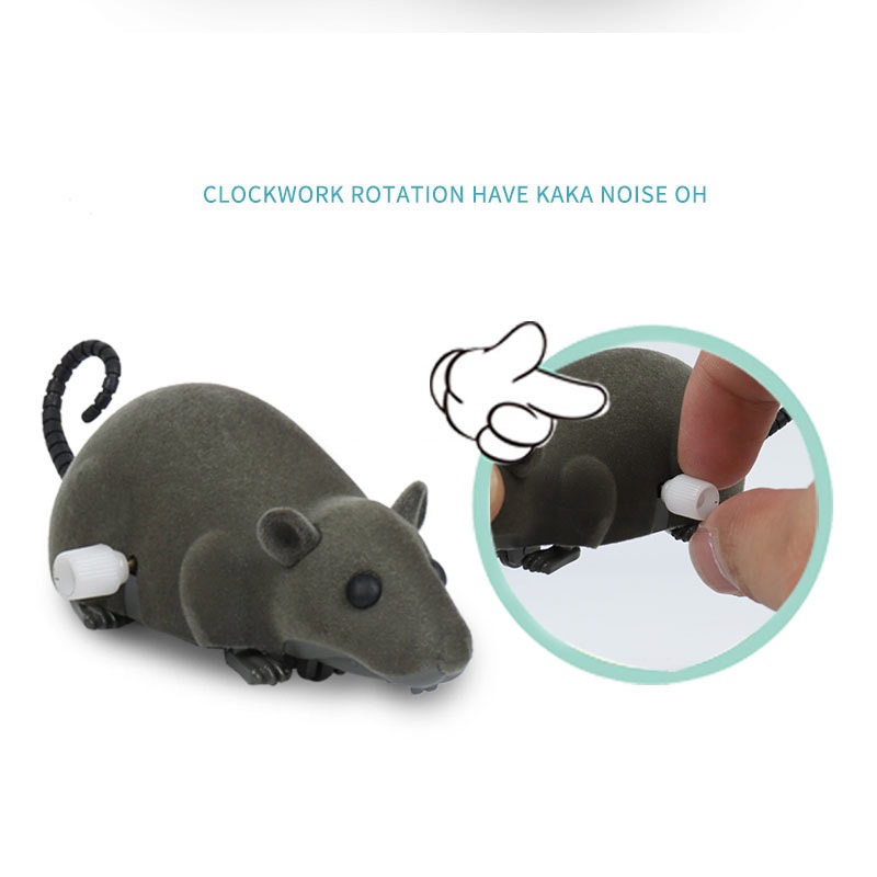 CATIMINI Đồ Chơi Chuột Giả Sử Dụng Dây Cót Vui Nhộn Cho Mèo Cưng