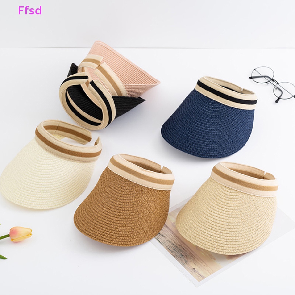 {Ffsd} Hàng Bán Chạy Mũ Rơm Làm Thủ Công Chống Nắng Ngoài Trời Mùa Hè Cho Nữ