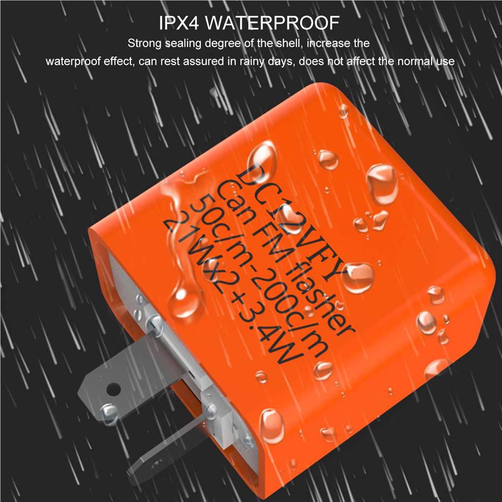 Rơ Le Điều Chỉnh Tốc Độ Đèn LED Tín Hiệu Xe Máy 3 Chế Độ 2 Pin