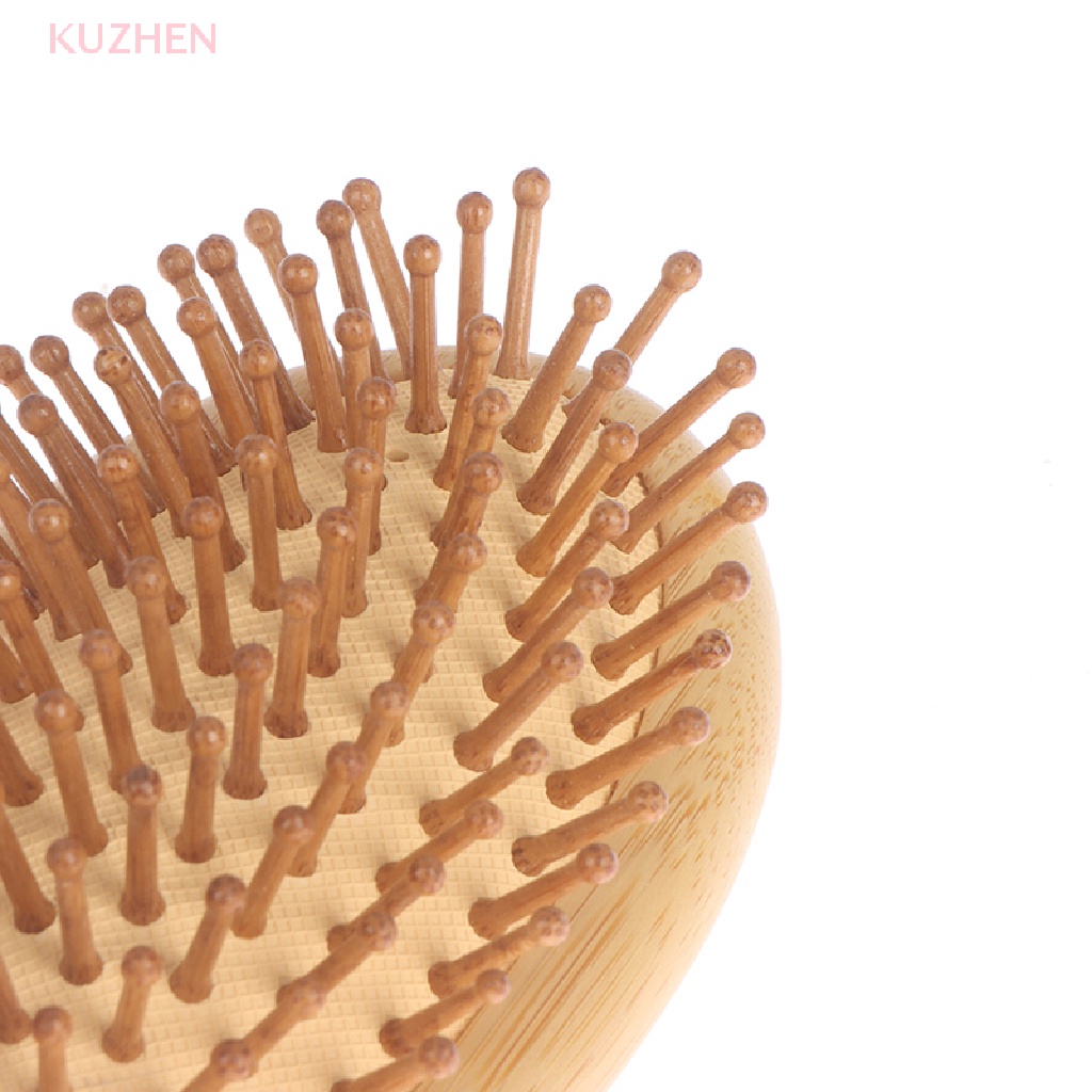 KUZHEN Lược Chải Tóc Đệm Khí Mát Xa Da Đầu Bằng Tre