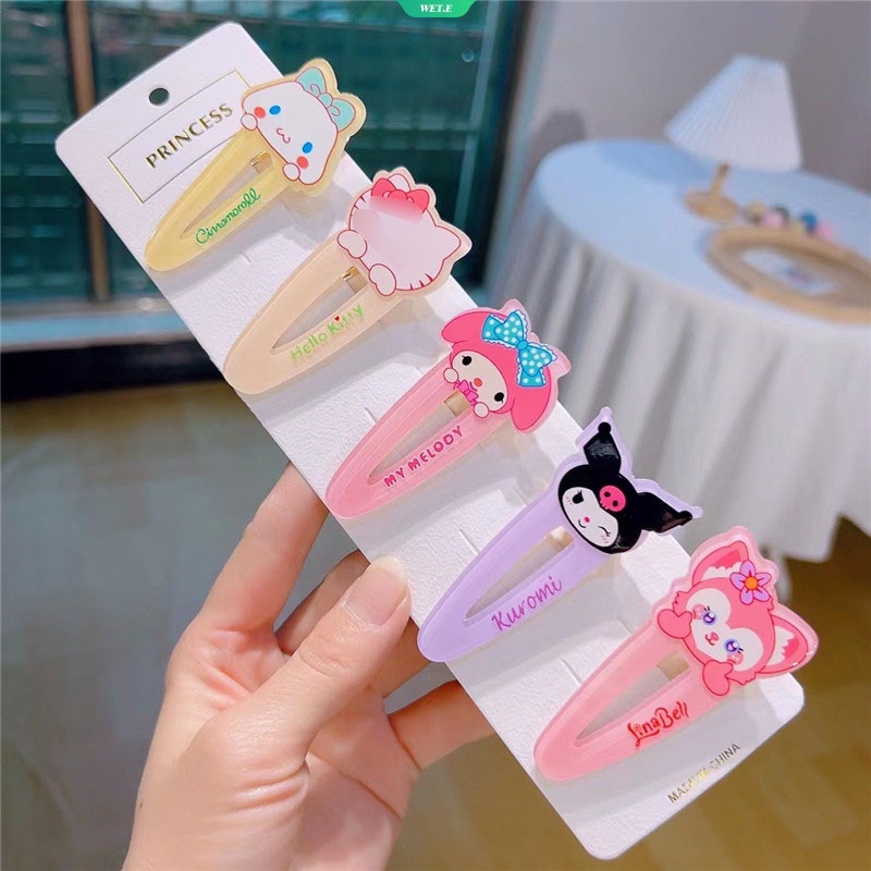 Kẹp Tóc Đa Năng Hình Cinnamoroll Melody Kuromi Hoạt Hình Mềm Mại Thời Trang Phong Cách Nhật Bản Cho Nữ Sinh