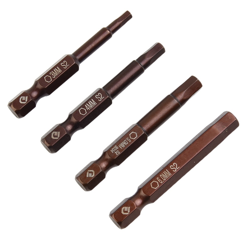 Set 4 Mũi Khoan Lục Giác 50mm H3-H6 Chuyên Dụng
