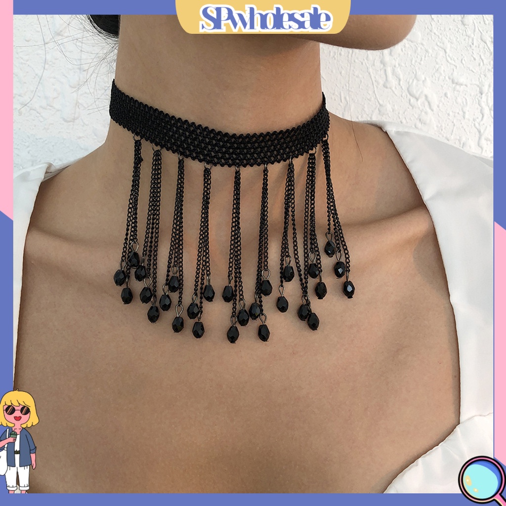 &lt;SPwholesale&gt; Vòng Cổ Đính Đá Tinh Xảo Hóa Trang Halloween Cho Nữ