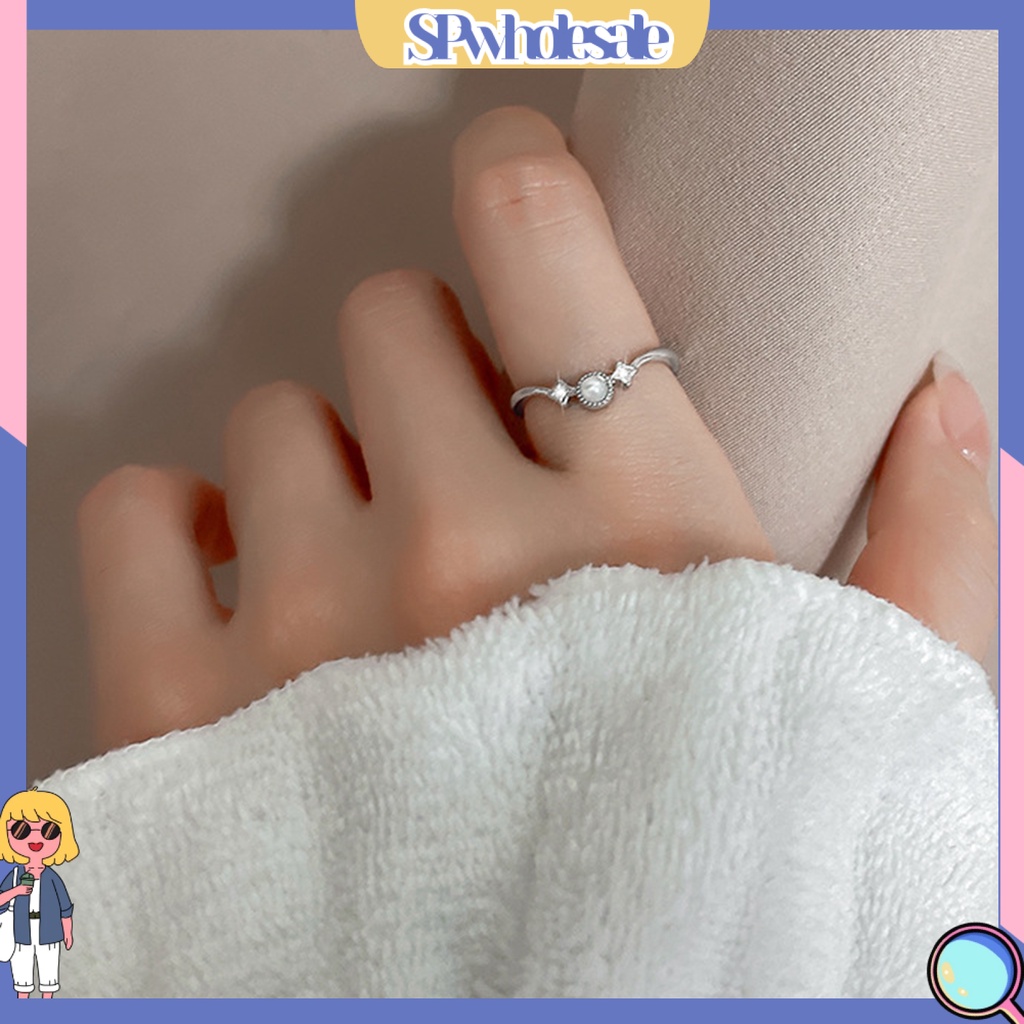 <SPwholesale> Nhẫn Đồng Đính Ngọc Trai Giả Thời Trang Cho Nữ