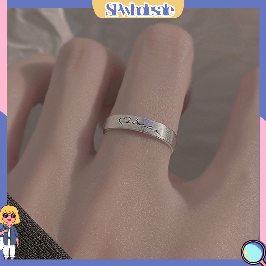 <SPwholesale> Nhẫn Hở Mạ Điện Hình Học Trang Trí Hình Học Màu Bạc Trang Trí Hàng Ngày Cho Nữ