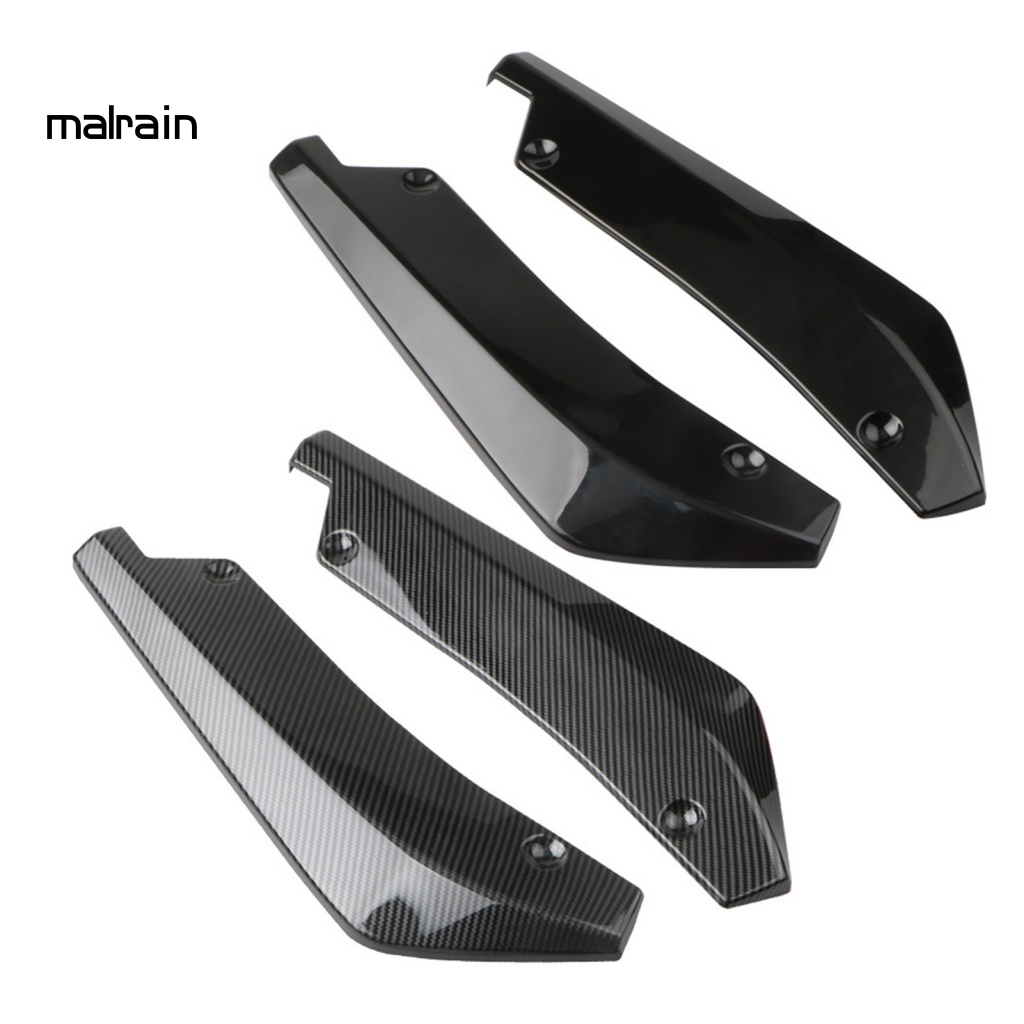 1 Cặp Miếng Dán Cản Sau Xe Hơi / Tải Chống Va Chạm / Trầy Xước Màu Đen