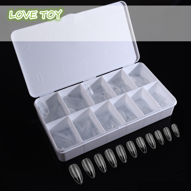 Hộp 550 Móng Tay Giả Mềm Siêu Mỏng 11 Kích Cỡ Cho Người Mới Bắt Đầu