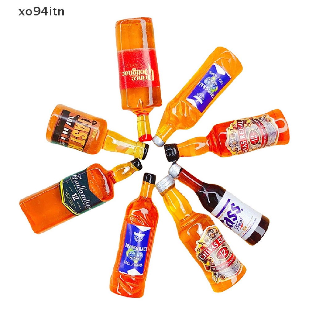 Set 5 Chai Nước Mini Đồ Chơi Cho Nhà Búp Bê