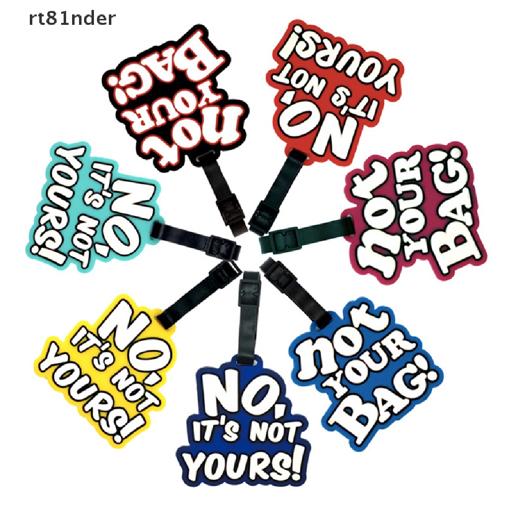 Rt Thẻ Ghi Thông Tin Hành Lý Bằng Nhựa PVC In Chữ Sáng Tạo Thời Trang