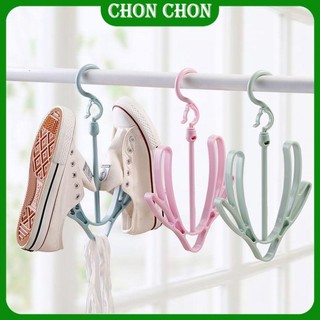 Móc Treo Phơi Giày Dép, Quần Áo Xoay 360 Độ/ Giá Treo Đồ Thông Minh