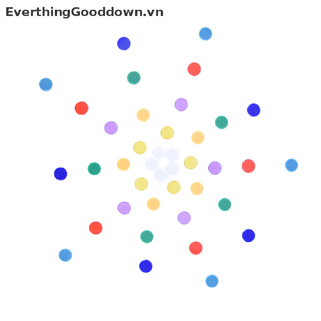 Everthinggooddown 100 Thẻ Chơi game bingo 1.5cm * 0.1cm vn