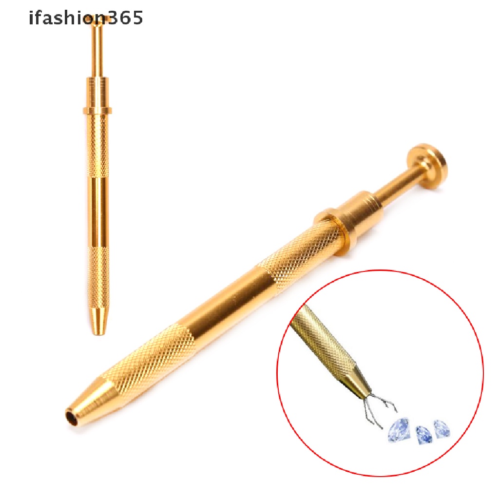 Nhíp Gắp Trang Sức Bằng Thép Không Gỉ Mạ Vàng Đính Đá Quý Thời Trang ifashion365