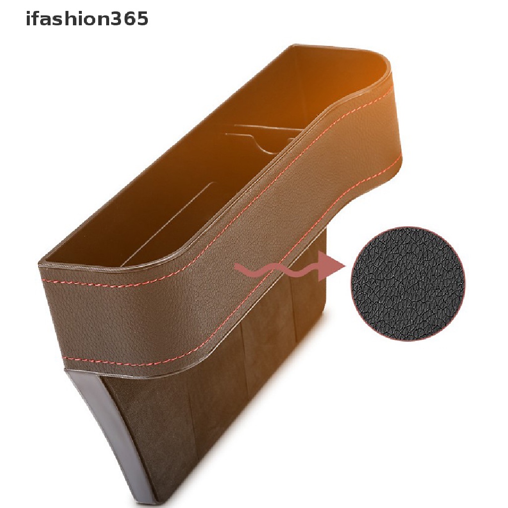 Hộp Đựng Cốc / Đồ Uống Bằng Da Gắn Khe Hở Ghế Ngồi Xe Hơi VN [ifashion365] [ifashion365]